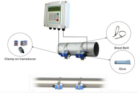 Китай Стена OEM DN32-DN1000mm Китая установила ультразвуковую цену счетчика- расходомера воды, ультразвуковой измеритель прокачки поставщик